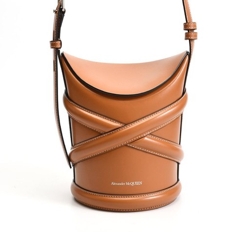 Alexander McQueen Curve Bucket Bag Brown 656467 1YB40 2002 148528123