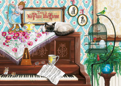 Wonder Forge Piano Cat 1000 Piece Jigsaw Puzzle for Adults | Unique, Perfectly-F