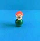 Vintage Fisher Price Little People rare green & teal bodied teen girl Whoops?