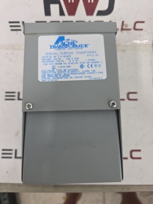 ACME TRANSFORMER T-1-81049 PRI:120X240 SEC: 12X24 1 PHASE 150VA