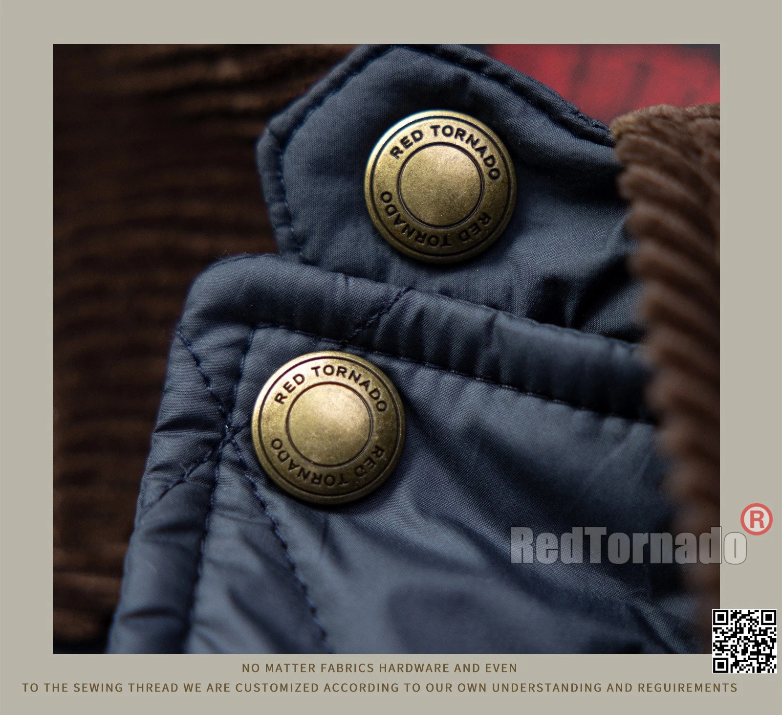 Red Tornado Vintage British Thermal  Zip Jacket Quilted Warm Coat Men Outerwear - Picture 10 of 22