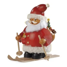New in Box - Müller - Mueller - Santa Claus On Skis - Incense Smoker