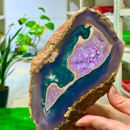 333G Natural Amethyst geode quartz cluster crystal specimen Healing - Picture 3 of 14
