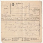 Hungary TELEGRAM TAVIRAT HATVAN 10/6/1909