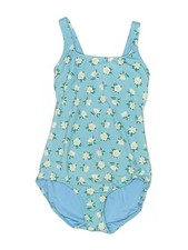 Draper James X Land's End Women Blue One Piece Swimsuit 6