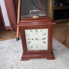 Vintage Seiko Westminster-Whittington Wooden Mantelpiece Clock Quartz 12" Large