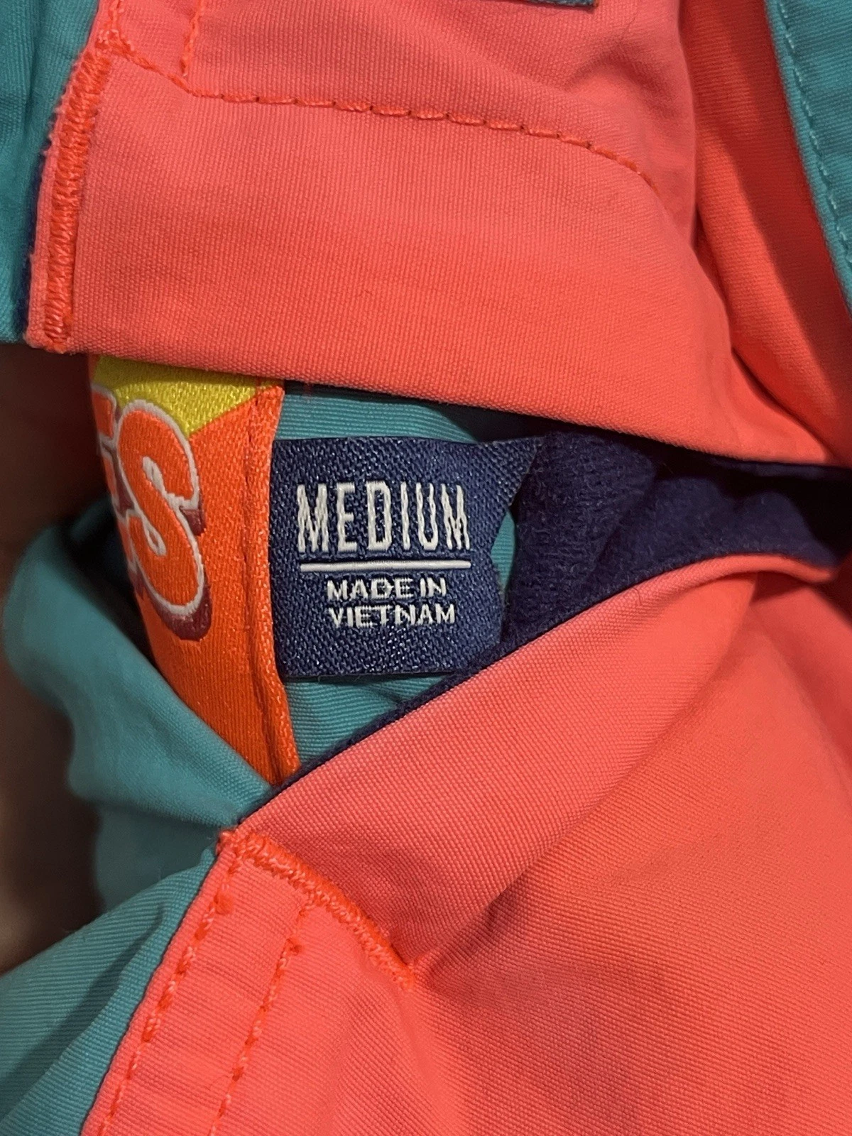 Chubbies Reversible Fleece Pullover Vest Adult Medium Aztec Neon Color Block image 10