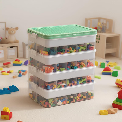 Toys Storage Organizer Bins for Lego Stackable Toys Organizer Lego Building Bloc