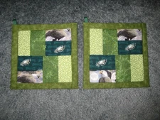 Eagles Football Handmade Kitchen Potholder Set of 2