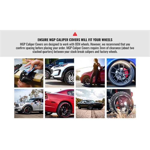 MGP Caliper Covers Disc Brake Caliper Cover 21190FMGPBK BPF - Zdjęcie 7 z 9