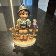 Goebel M.J Hummel "Wayside Harmony" Figurine 111 3/0 Boy on Fence