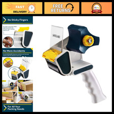Heavy-Duty Packing Tape Dispenser, 3" Wide, 3" Core, Easy Grip Gun Tool