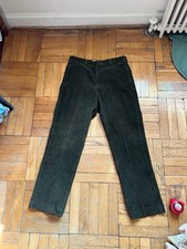 Vintage LL Bean Corduroy Pants Mens 34 Brown Straight Leg Heavy Cotton