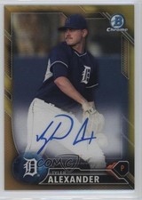 2016 Bowman Chrome Prospects Gold Refractor 32/50 Tyler Alexander Auto 2d9