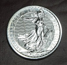 Royal Mint 2023 Queen Elizabeth II Britannia Silver 1oz Bullion Coin 999