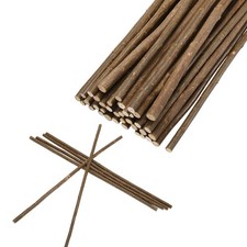 Wood Log Sticks 16 Inch Long 0.2-0.5 Inch Dia, Brown 40Pcs