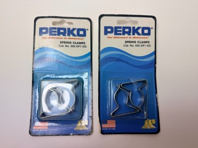 NEW 2 Perko 502-DP1-STS Boat Marine Spring Clamps 5/8-1 1/4''dia Stainless Steel