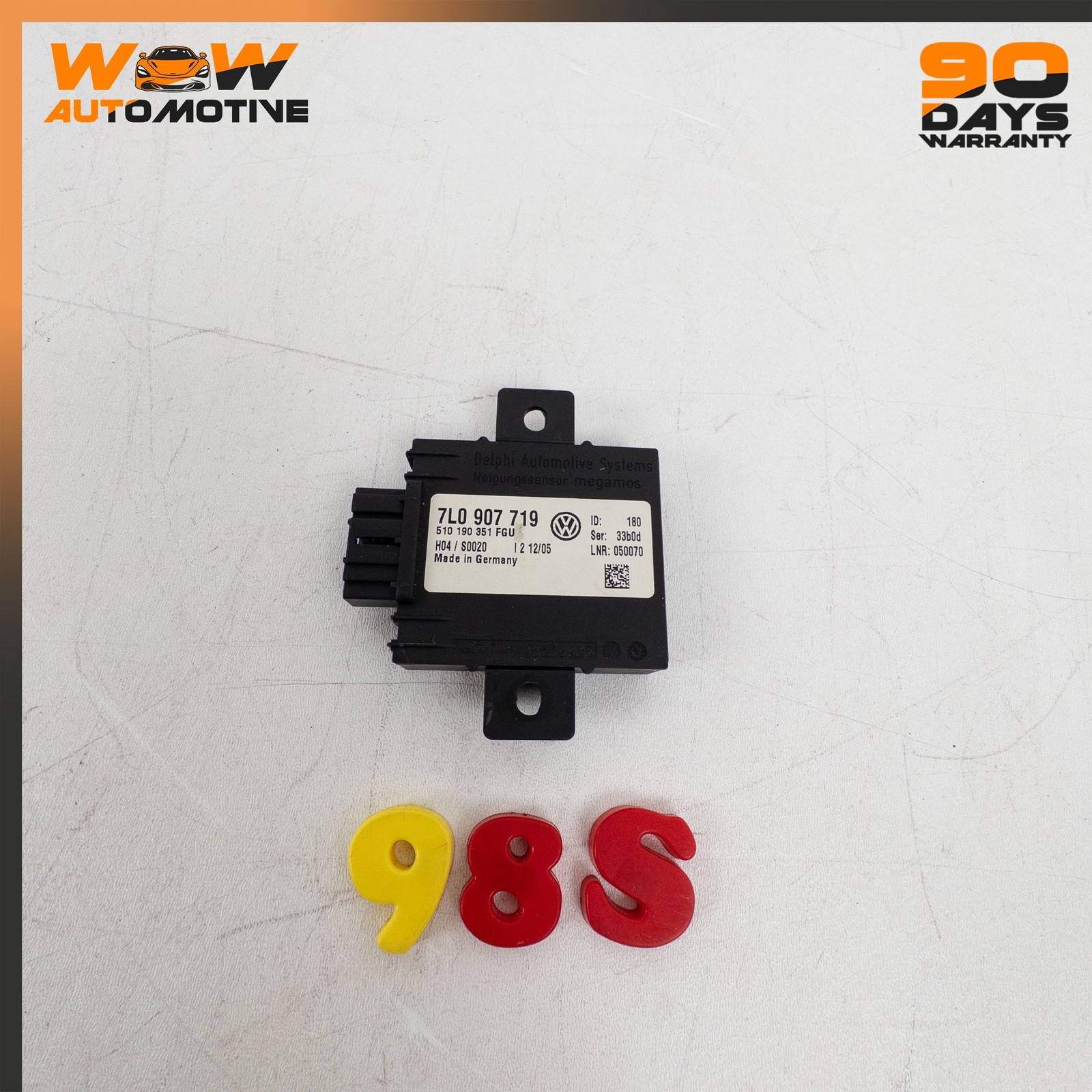 04-13 BENTLEY CONTINENTAL GT GTC REAR ANTI THEFT ALARM CONTROL MODULE UNIT OEM
