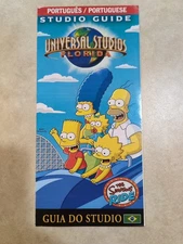Universal Studios Hollywood Studio Guide 2009 The Simpsons Ride Portuguese