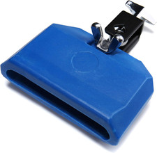 Blue Plastic Musical Percussion Block, Latin Drum Instrument