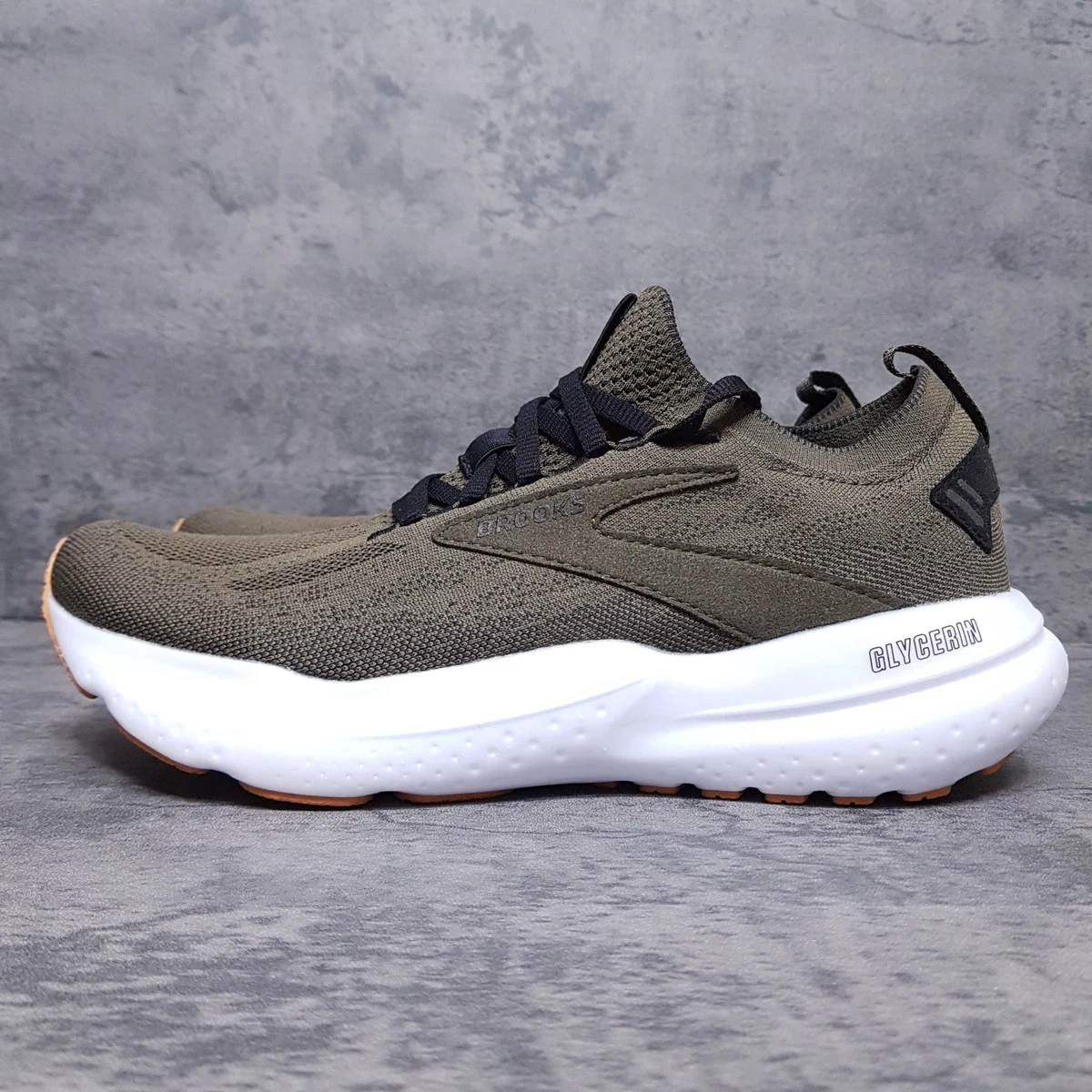 Brooks Glycerin 21 StealthFit Mens Running Shoes Olive 1104211D350 Size 11.5 brooks__110421356__a.webp main image 3