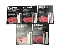 Lot of 5 Buxom Full-On POWER POUT Lip Polish Dolly Doll- Sample .007 oz