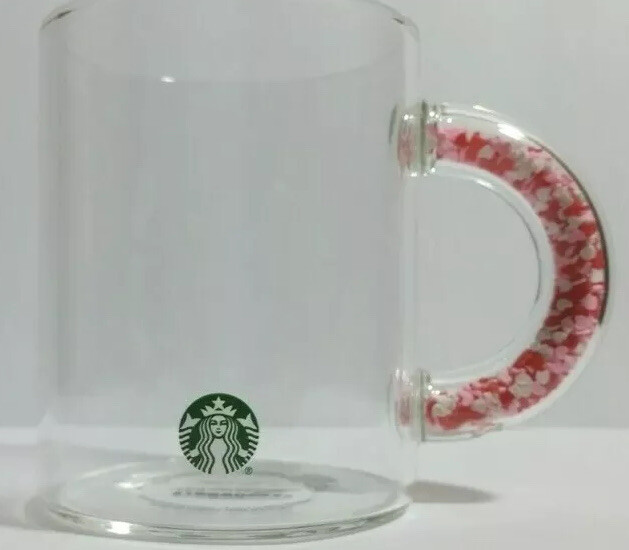 starbucks valentines day glass mug