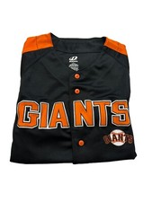 Men’s Dynasty MLB San Francisco Giants Black/Orange Jersey Size L
