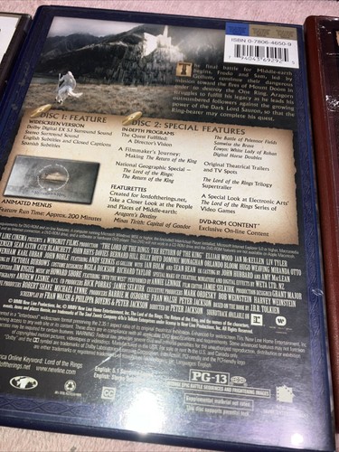 The Lord of the Rings Series Complete Trilogy (DVD, Widescreen) Set of 3 DVDs A8 - Picture 6 of 7
