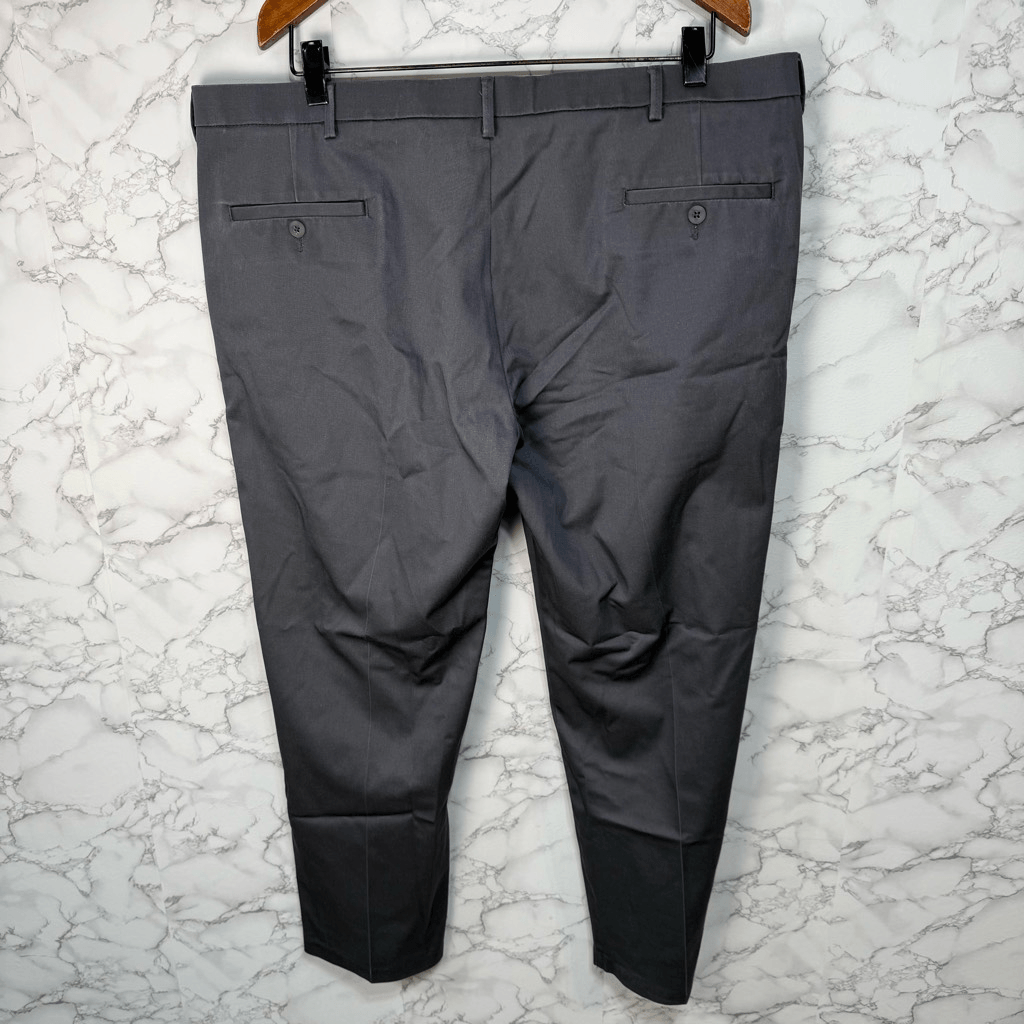 Haggar Men's Pants sz 42X30 Chino Straight Leg Gray #F702 | eBay