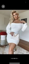 white sweater dress medium