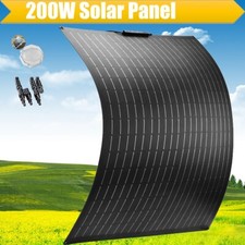 200W Mono Flexible Solar Panel 12v Portable Power Charge Camping Home RV Battery