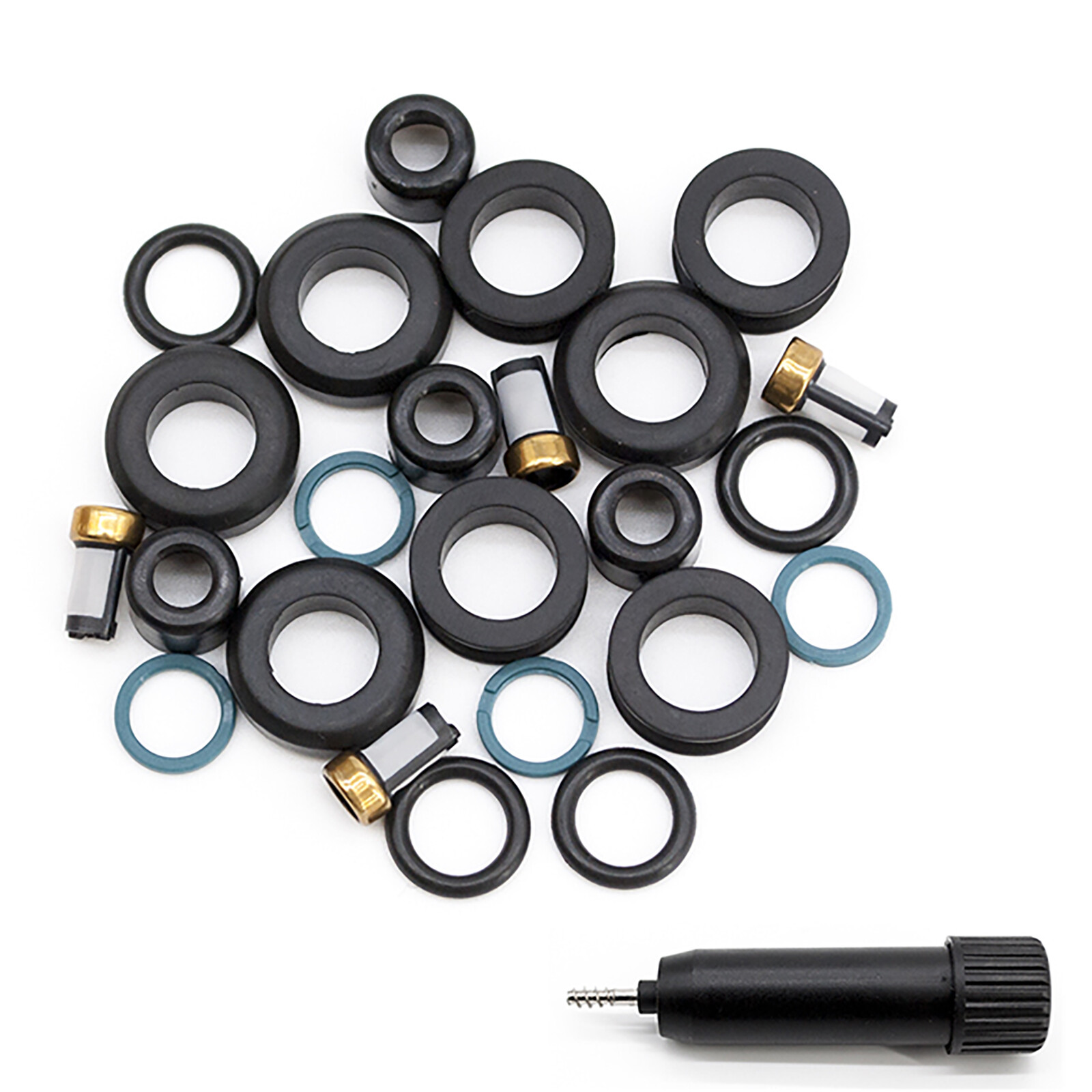 4 set Toyota Camry Corolla Highlander Matrix Fuel Injector Repair Seal Kit FJ758