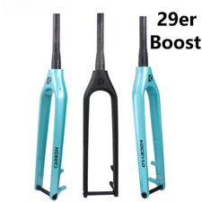 29er Carbon Mountain Bike Rigid Fork Boost 110 15mm Thru Axle Downhill MTB Fork