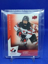 2020-21 Upper Deck Team Canada Women Exclusives Loren Gabel / 250 Team Canada 
