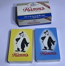 HAMM'S Bear Beer Playing Cards The Case New Sealed in Box RARE 1971