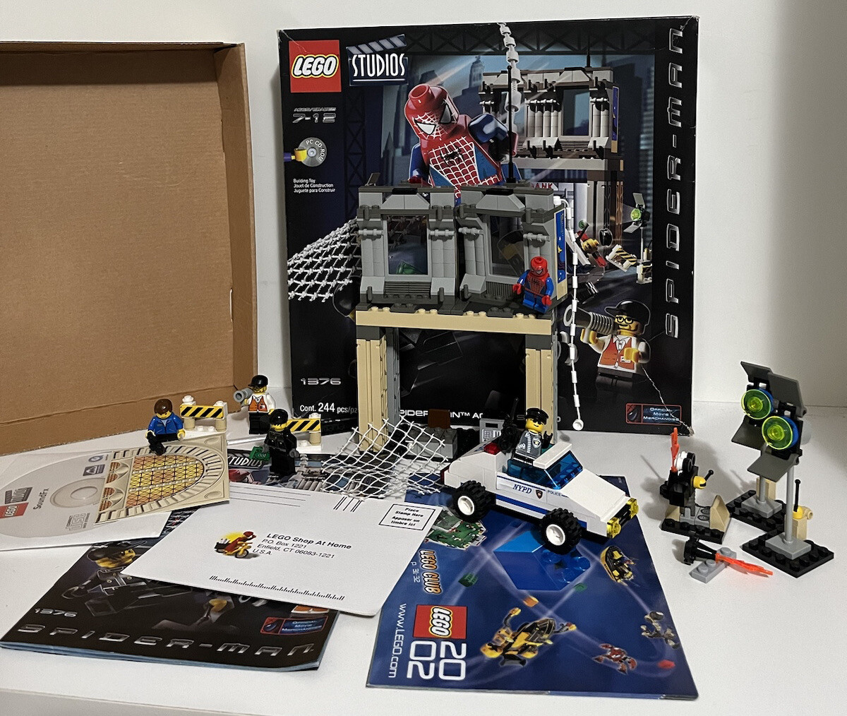 LEGO Spider-Man 1376 Spider-Man Action studio 99.9% Complete W 