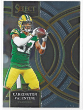 2023 Panini Select Carrington Valentine RC Premier Green Bay Packers #118 Rookie