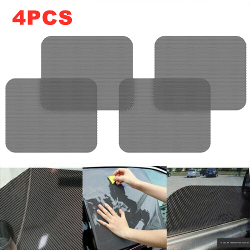 4PCS Static Cling Mesh Sun Shades for Honda SUV Rear Side Windows  