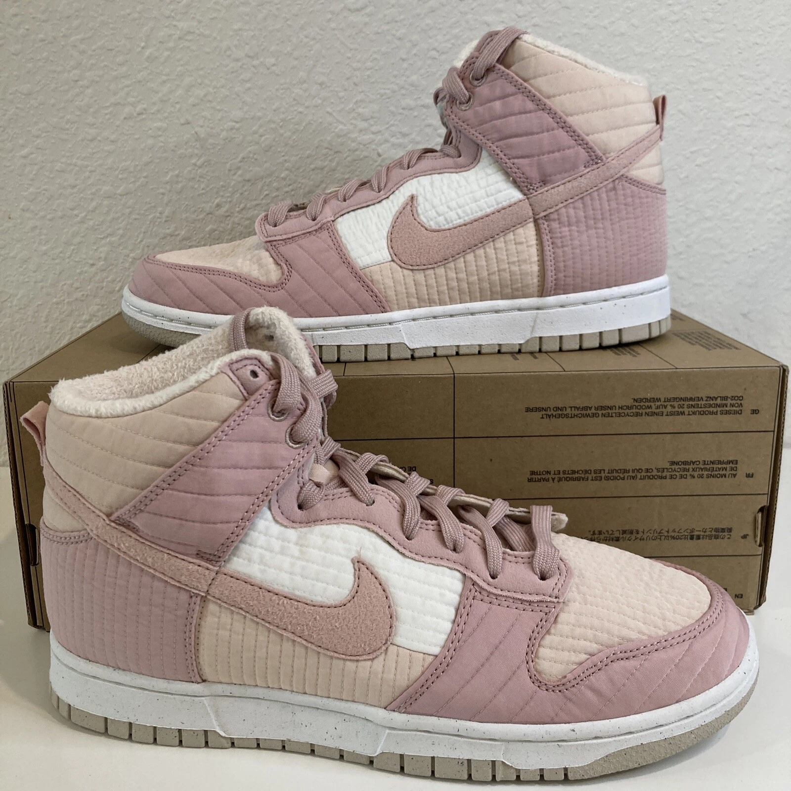 Nike Dunk High LX Next Nature Oxford rosa DN9909 200 da donna taglia 9 5