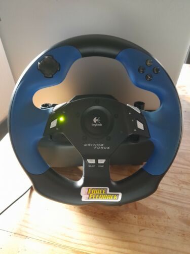 LOGITECH FORCE FEEDBACK Driving Force Racing Steering Wheel - Picture 1 of 9