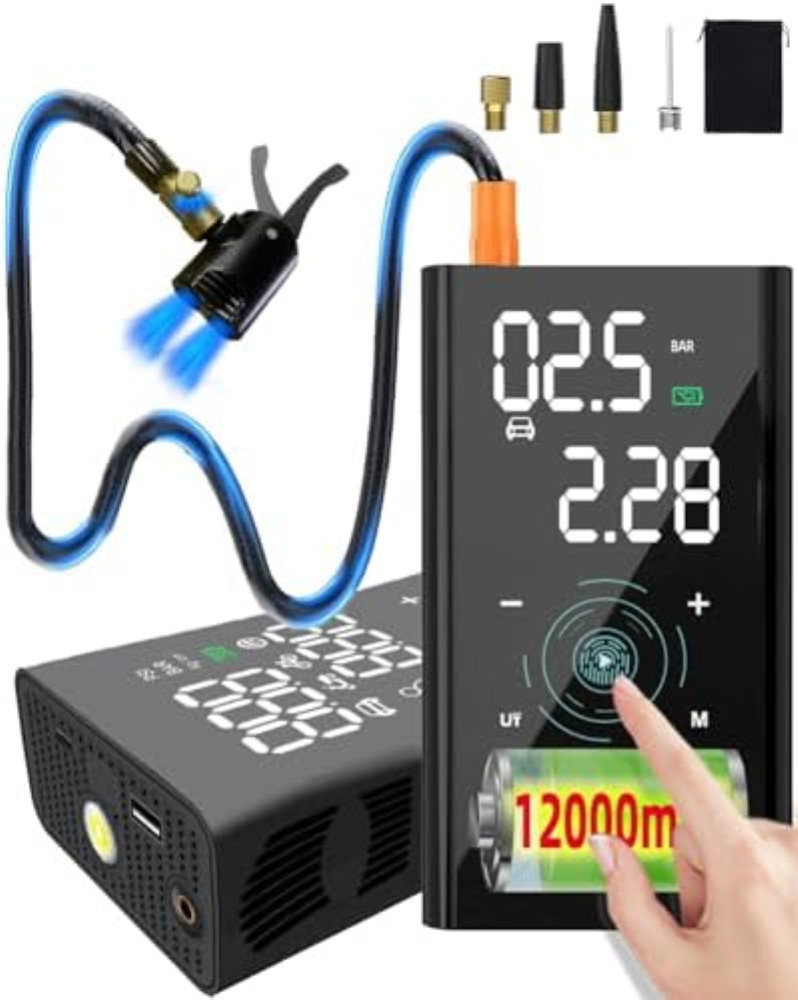 Mini Compressore yanace 12000mAh | Gonfiatore Portatile 150PSI per SUV
