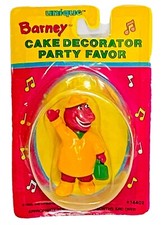 Barney RAINY DAY Cake Decoration Or Party Favor 2 1/2  1993 New Factory Sealed