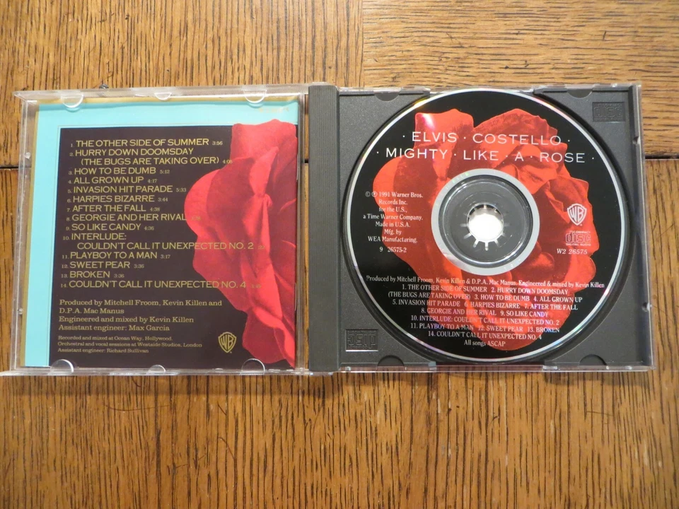 Elvis Costello – Mighty Like A Rose - 1991 - Warner Bros. W2 26575 VERY GOOD CD! Foto 3 de 3