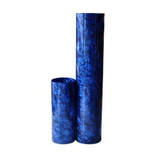 2Pcs 0.5mm Drum Wrap Musical Instrument Deco Sheet 10x60 & 16x60 Diamond Blue