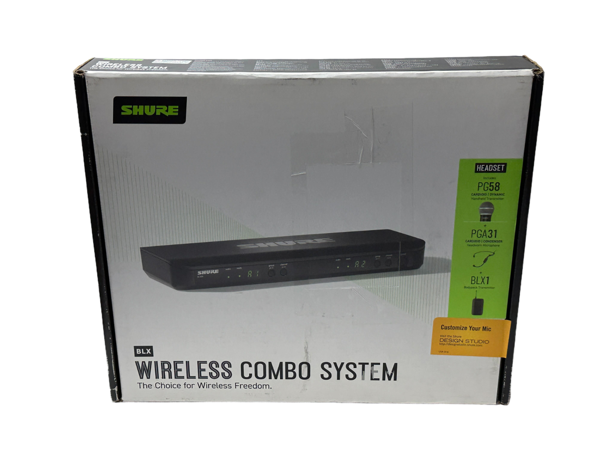 Shure BLX1288/P31 UHF Dual Channel Wireless Combo System J11