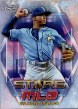 2023 TOPPS SERIES 1 BASEBALL #SMLBC-18 WANDER FRANCO STARS OF THE MLB CHROME