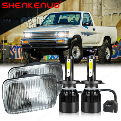 5''x7'' LED Headlights Hi/Low Beam H4 For Toyota Pickup 1982-1995 Hardbody Truck