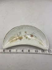 Floral Bone / Trinket Dish Unbranded S1D1O