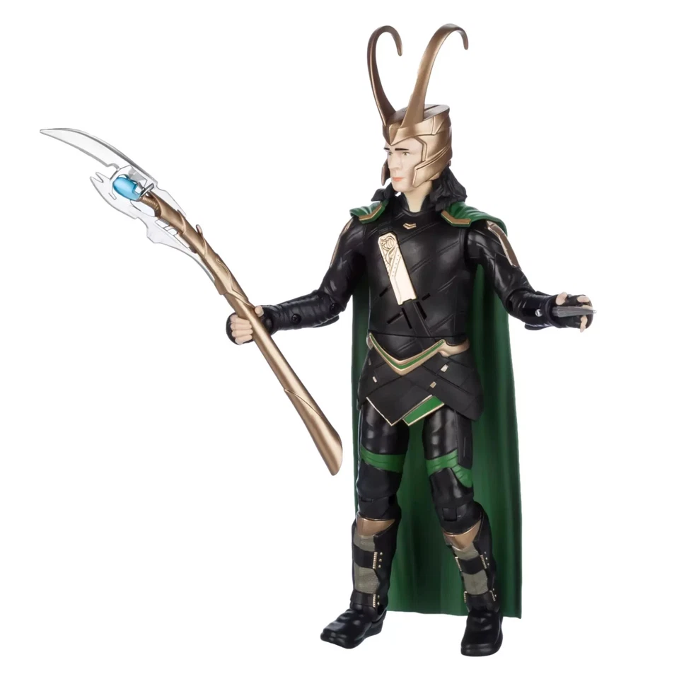 Nueva figura de acción Loki Talking Power Icons Marvel 10" sonidos activados por movimiento Foto 2 de 4